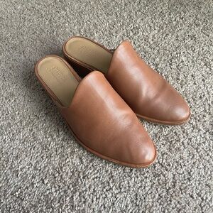 Soludos Tan Leather Slip-On Mule